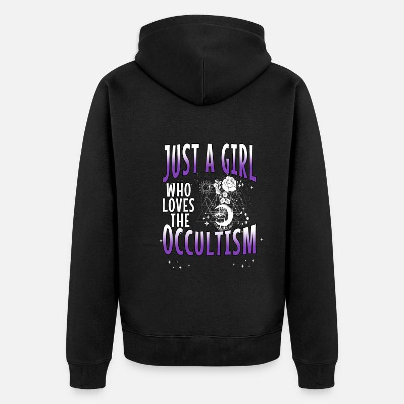 Occult Goth Gothique Punk Grunge - Veste à capuche bio Premium Unisexe - noir