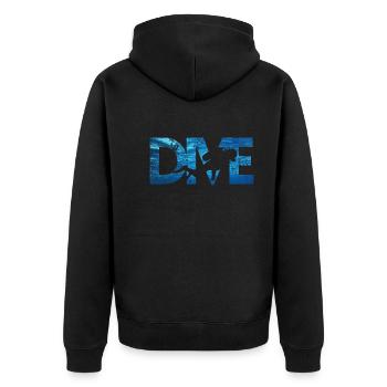 Apnea Diver Apnéiste Scuba Diver - Veste à capuche bio Premium Unisexe - noir - Dos - Nico (187cm)