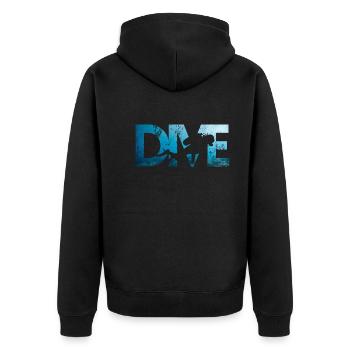 Apnea Diver Apnéiste Scuba Diver - Veste à capuche bio Premium Unisexe - noir - Dos - Nico (187cm)