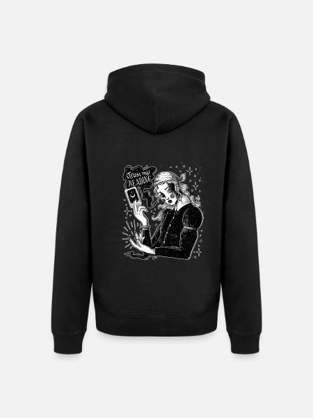 Occult Goth Gothic Punk Grunge - Unisex Premium Organic Zip Hoodie - black