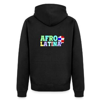 Afro Latina Panama Latinas Amérique latine - Veste à capuche bio Premium Unisexe - noir - Dos - Nico (187cm)