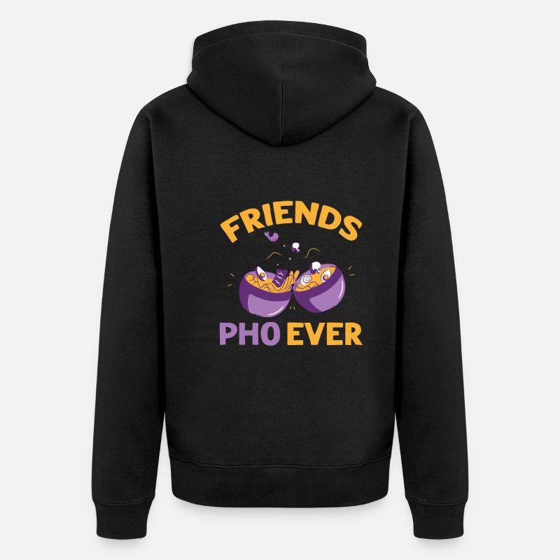 Amis Pho-Ever Amitié Pho Soupes - Veste à capuche bio Premium Unisexe - noir