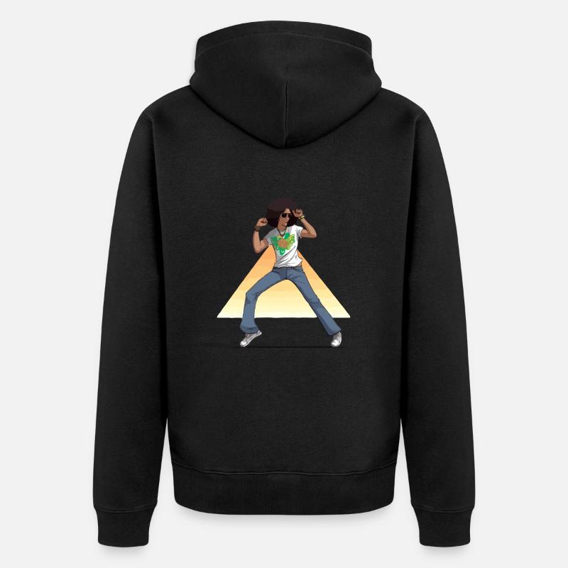 Max danseur disco - Veste à capuche bio Premium Unisexe - noir