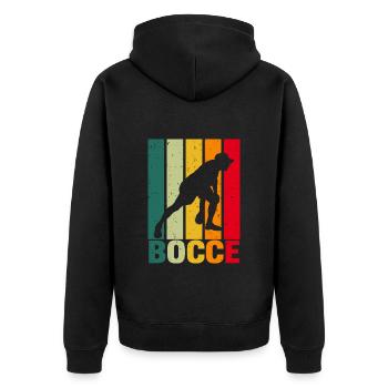 Pétanque Pétanque - Veste à capuche bio Premium Unisexe - noir - Dos - Nico (187cm)