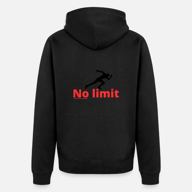 Aucune limite - Veste à capuche bio Premium Unisexe - noir