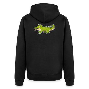 crocodile - Veste à capuche bio Premium Unisexe - noir - Dos - Nico (187cm)