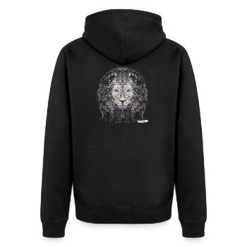 Leo Zodiac - Veste à capuche bio Premium Unisexe - noir - Dos - Nico (187cm)