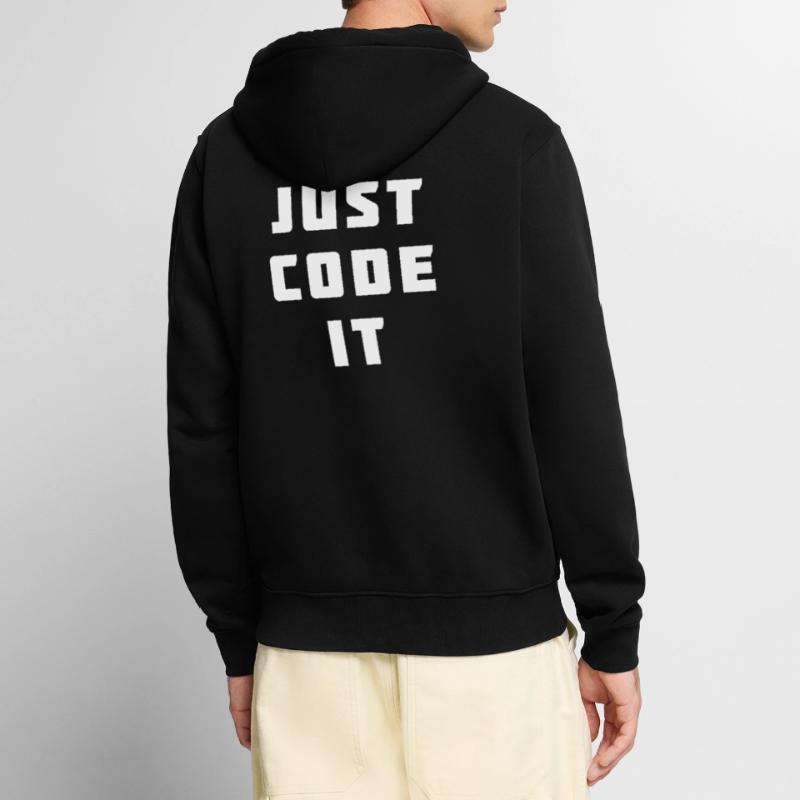 Codiere es einfach Unisex Premium Bio Zip Hoodie
