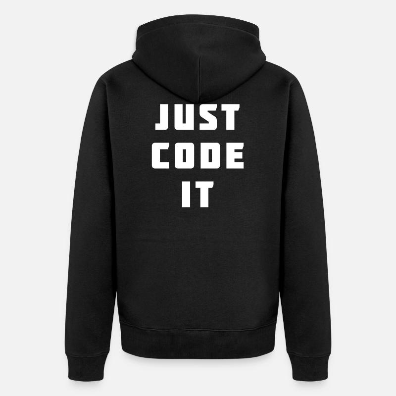 Il suffit de le coder - Veste à capuche bio Premium Unisexe - noir