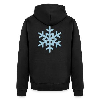 flocon de neige 1 - Veste à capuche bio Premium Unisexe - noir - Dos - Nico (187cm)