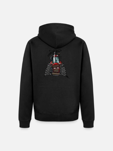 0504 Case 856XL - Unisex Premium Organic Zip Hoodie - black
