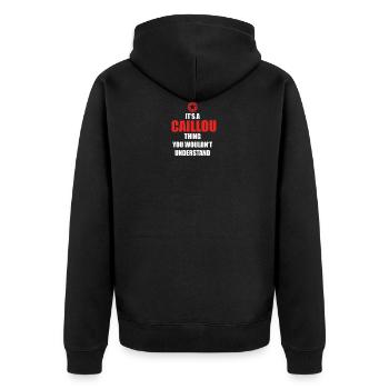 Gift it sa thing birthday understand CAILLOU - Unisex Premium Organic Zip Hoodie - black - Back - Nico (187cm)