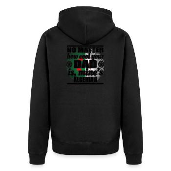 pas papa matière fraîche poison papa Algérie png - Veste à capuche bio Premium Unisexe - noir - Dos - Nico (187cm)