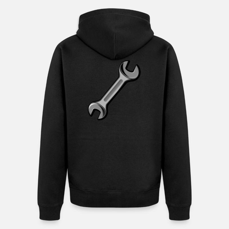 Clé / outil - Veste à capuche bio Premium Unisexe - noir