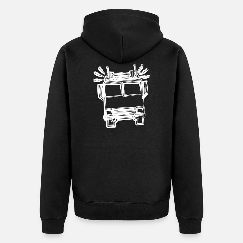 Fire Engine - Veste à capuche bio Premium Unisexe - noir