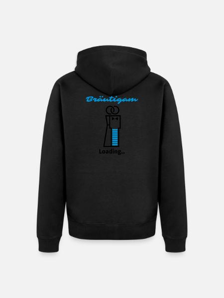 Groom Loading ... - Unisex Premium Organic Zip Hoodie - black