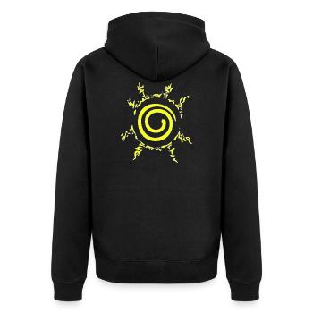 Naaaruto Mark - Veste à capuche bio Premium Unisexe - noir - Dos - Nico (187cm)