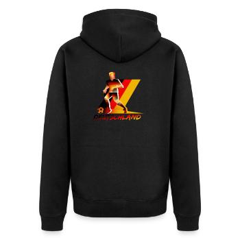Chemise de football d'Allemagne - Veste à capuche bio Premium Unisexe - noir - Dos - Nico (187cm)