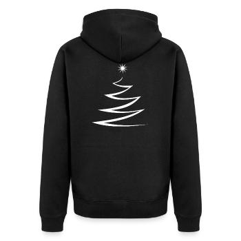 Sapin de noël sapin de noël - Veste à capuche bio Premium Unisexe - noir - Dos - Nico (187cm)