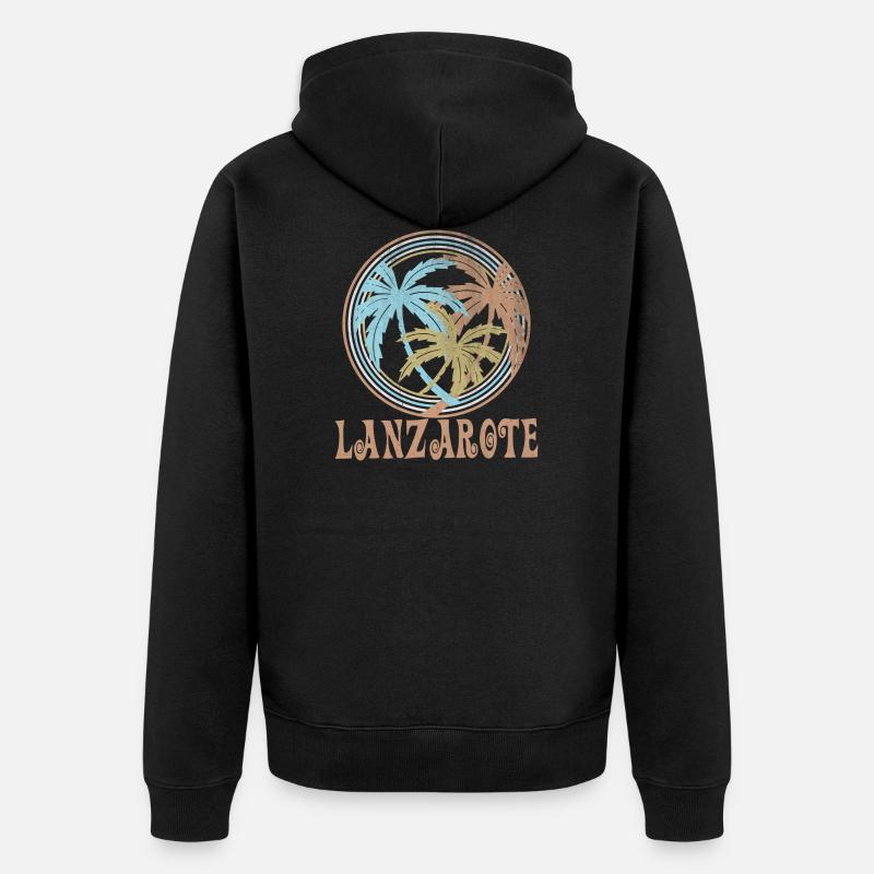 Lanzarote - Veste à capuche bio Premium Unisexe - noir