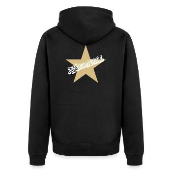 phänomenal geschenk deutschrap hip hop - Unisex Premium Bio Zip Hoodie - Schwarz - Hinten - Nico (187cm)