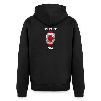 ADN Canada Canada - Veste à capuche bio Premium Unisexe - noir - Dos - Nico (187cm)