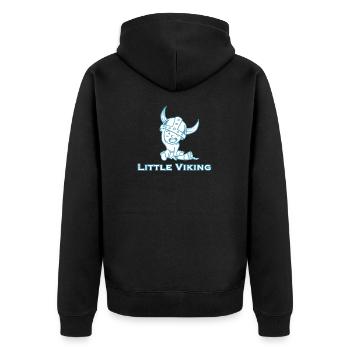 Cadeau de valhalla fête des pères viking bébé fils papa - Veste à capuche bio Premium Unisexe - noir - Dos - Nico (187cm)