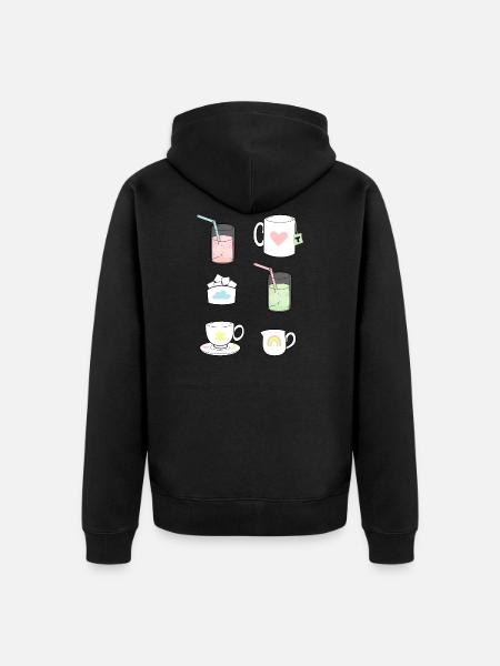 Fika Gear - Unisex Premium Organic Zip Hoodie - black