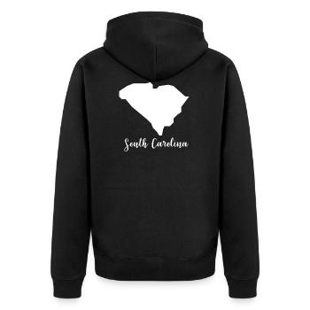 Caroline du Sud - Veste à capuche bio Premium Unisexe - noir - Dos - Nico (187cm)