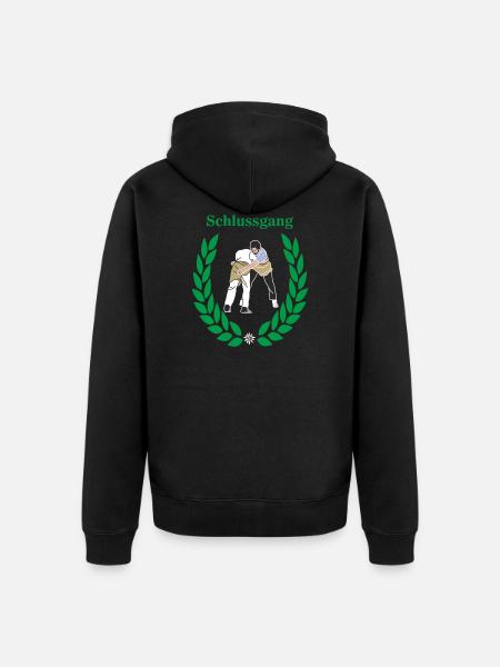 Schwinger final round - Unisex Premium Organic Zip Hoodie - black