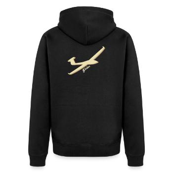 Pilote de planeur T-shirt cadeau pilote de planeur - Veste à capuche bio Premium Unisexe - noir - Dos - Nico (187cm)