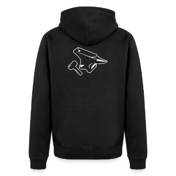 Forgeron forgeron cadeau t-shirt enclume - Veste à capuche bio Premium Unisexe - noir - Dos - Nico (187cm)