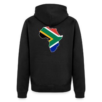 Afrique du Sud - Veste à capuche bio Premium Unisexe - noir - Dos - Nico (187cm)