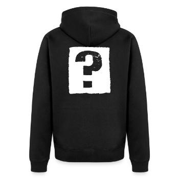 Point d’interrogation ! - Veste à capuche bio Premium Unisexe - noir - Dos - Nico (187cm)