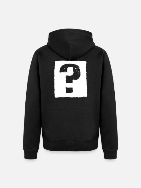 Point d’interrogation ! - Veste à capuche bio Premium Unisexe - noir