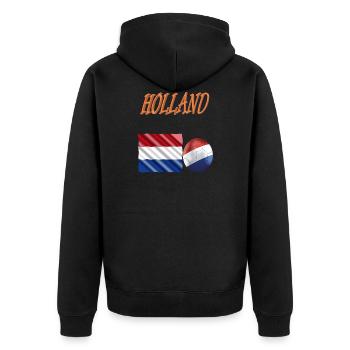 Holland Fans - Veste à capuche bio Premium Unisexe - noir - Dos - Nico (187cm)