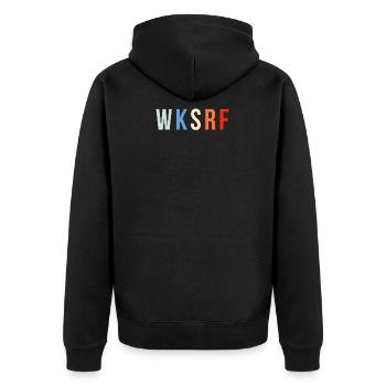 WKSRF Wakesurf Wakeboard T-shirt Cadeau - Veste à capuche bio Premium Unisexe - noir - Dos - Nico (187cm)
