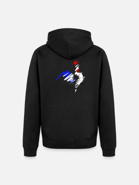 coq - Veste à capuche bio Premium Unisexe - noir