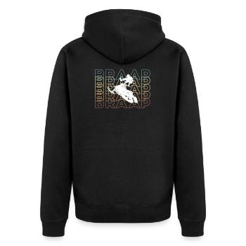 BRAAAP Motoneige Motoneige T-shirt - Veste à capuche bio Premium Unisexe - noir - Dos - Nico (187cm)
