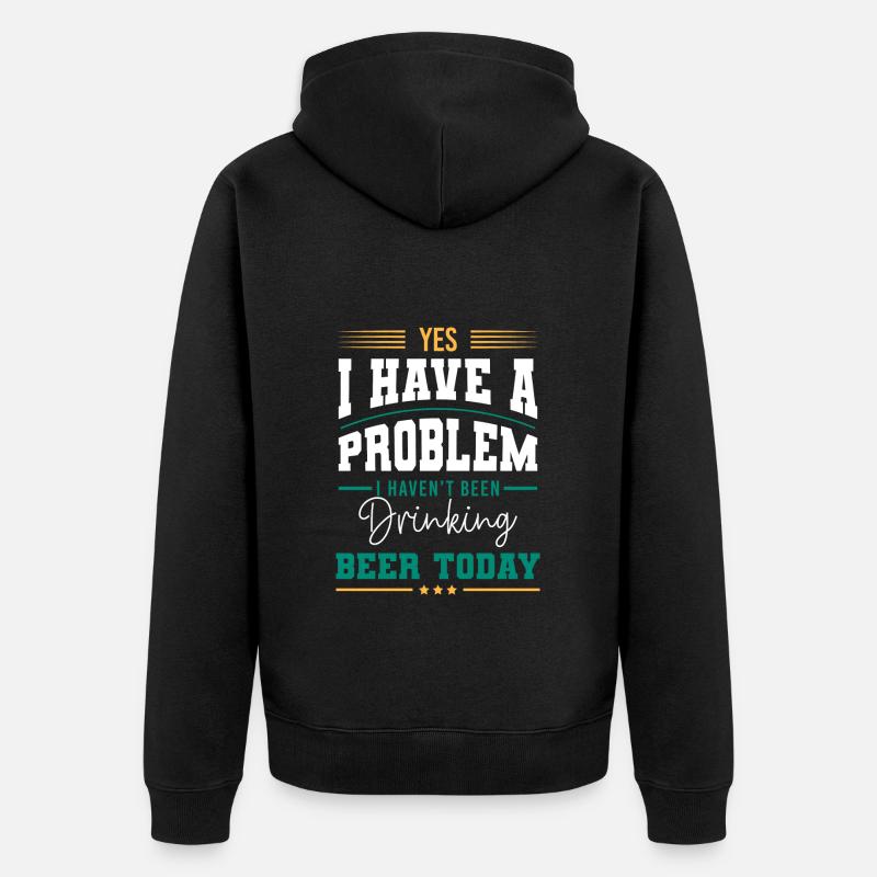 Solution La solution - Veste à capuche bio Premium Unisexe - noir