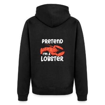 Faites semblant d’être une écrevisse de homard Faire bouillir du homard - Veste à capuche bio Premium Unisexe - noir - Dos - Nico (187cm)