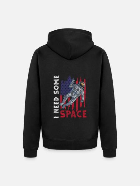 Astronomie spatiale Cosmos - Veste à capuche bio Premium Unisexe - noir