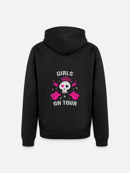 Girls on Tour - Unisex Premium Organic Zip Hoodie - black