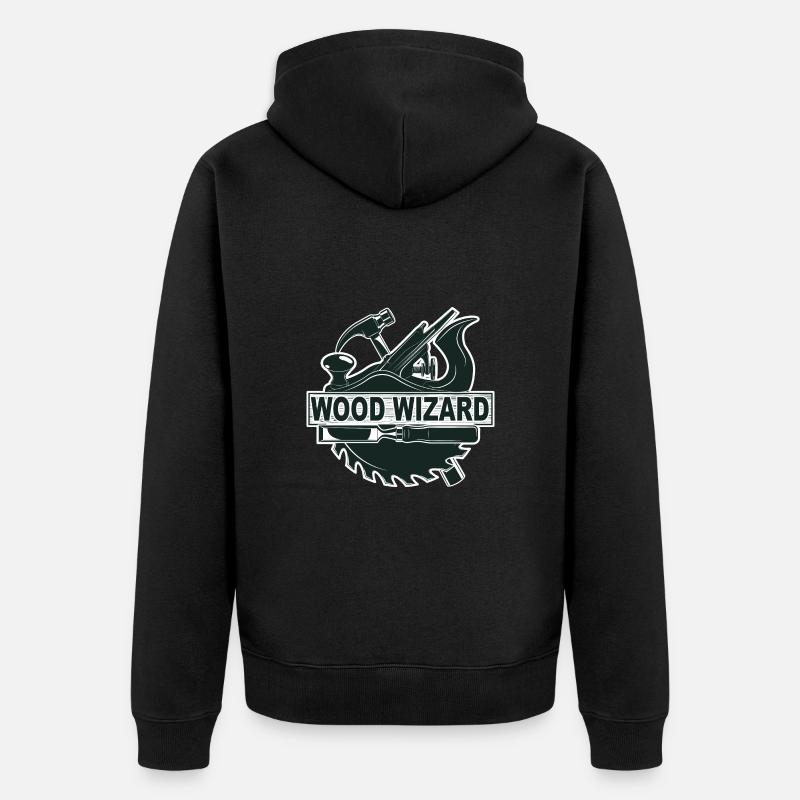 Assistant du bois de menuiserie - Veste à capuche bio Premium Unisexe - noir