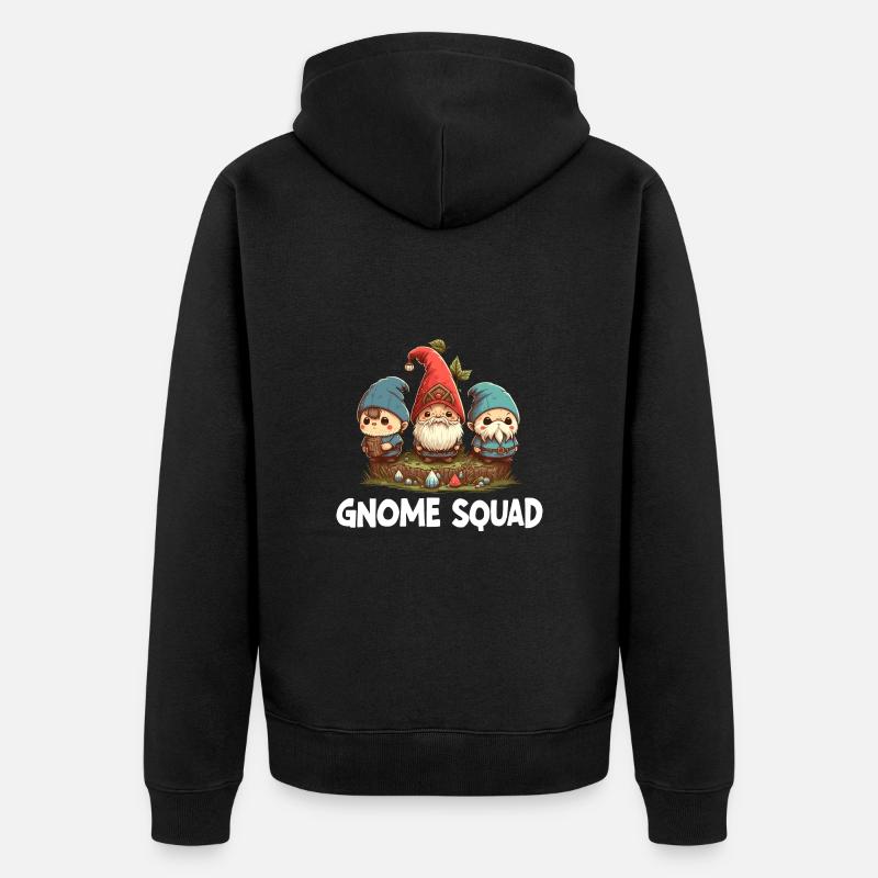 Escouade Gnome - Veste à capuche bio Premium Unisexe - noir