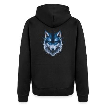 Tête de loup - Veste à capuche bio Premium Unisexe - noir - Dos - Nico (187cm)