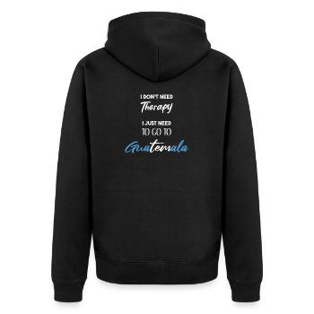 Guatemala Idée cadeau drôle Amérique latine Dicton - Veste à capuche bio Premium Unisexe - noir - Dos - Nico (187cm)