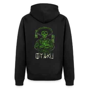 Otaku d’anime - Veste à capuche bio Premium Unisexe - noir - Dos - Nico (187cm)