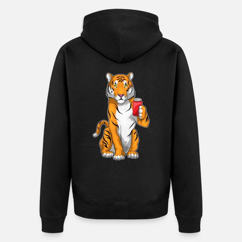 Limonade Tiger - Veste à capuche bio Premium Unisexe - noir