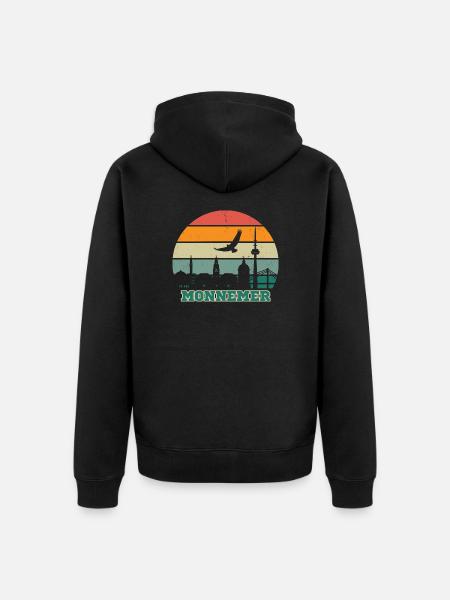 Monnemer - Mannheim, my city! - Unisex Premium Organic Zip Hoodie - black
